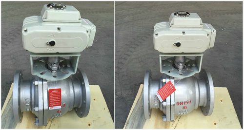 電動(dòng)鑄鋼球閥Q941F-16C，電動(dòng)鑄鋼法蘭球閥圖片